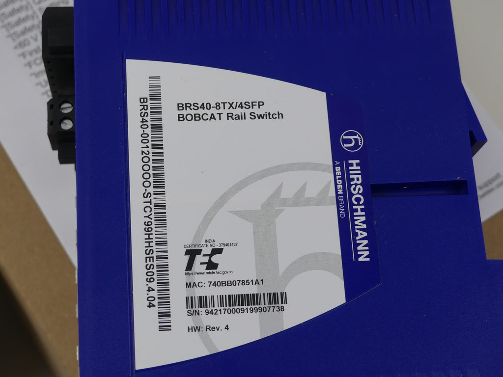 Hirschmann  BRS40-8TX/4SFP Managed Industrial Switch for DIN Rail