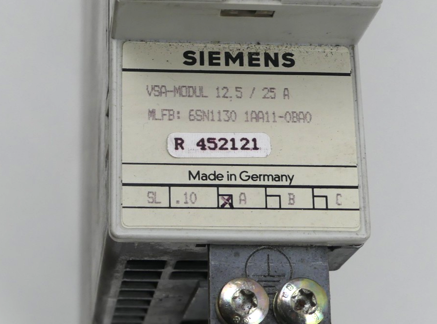 Siemens Simodrive 6SN1130-1AA11-0BA0 , 6SN1 130-1AA11-0BA0