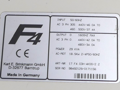 KEB Combivert  17.F4.C0H-4K00/2.2