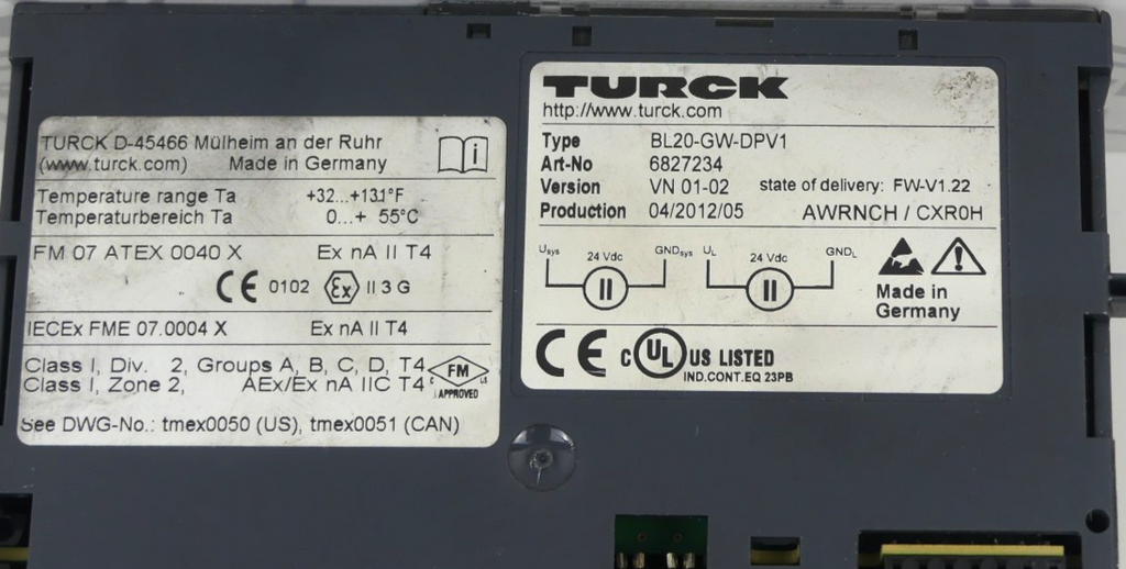 TURCK BL20-GW-DPV1