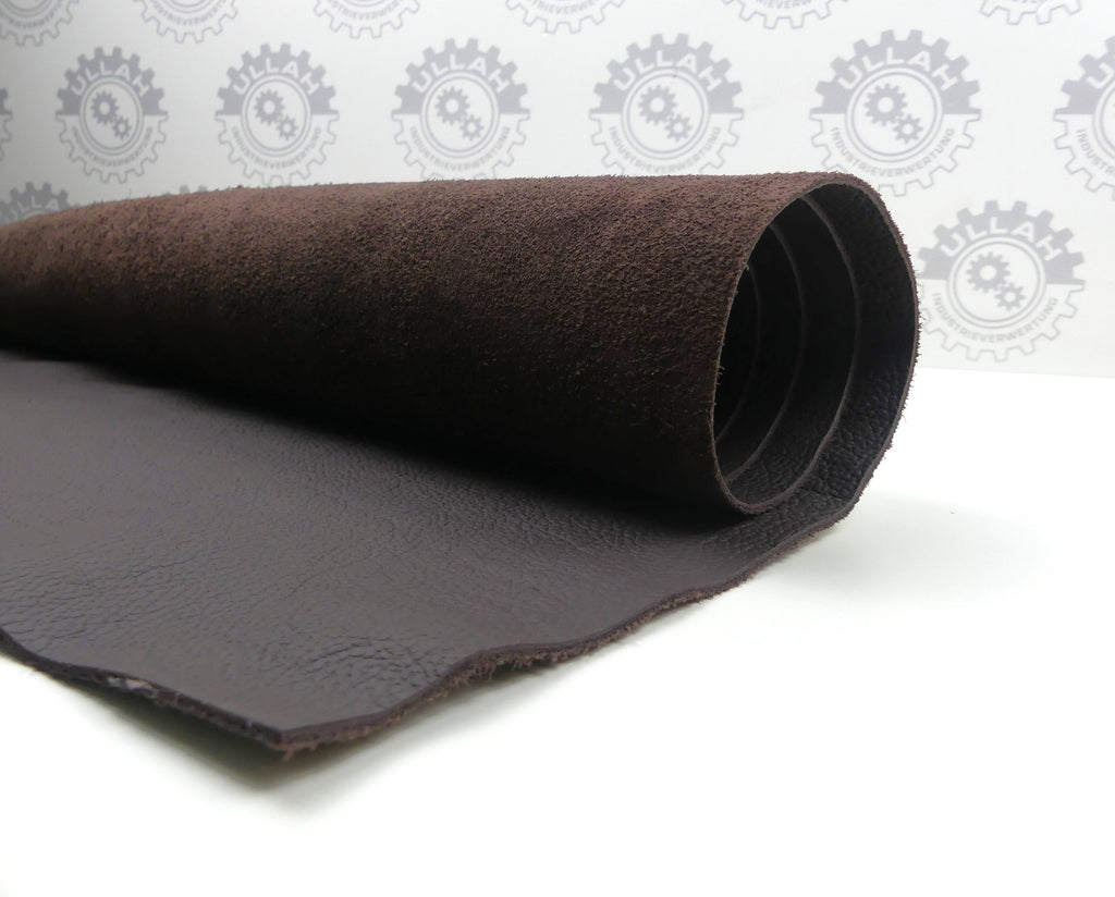 Leder 2,38m2   FULL GRAIN lederfarbe DARK SPICE(braun farbe)