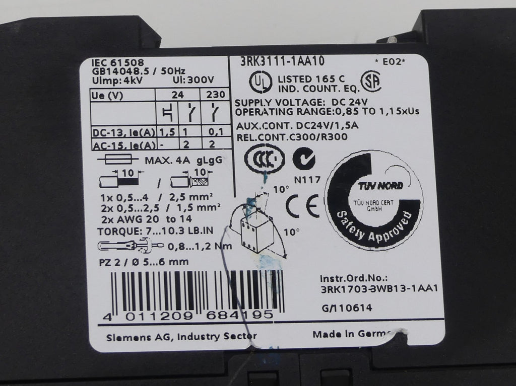 SIEMENS 3RK3111-1AA10 SIRIUS