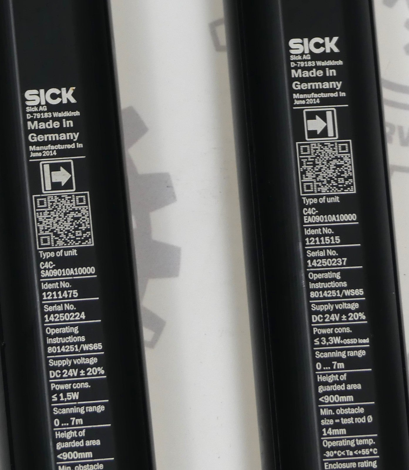 Sick Sicherheitslichtvorhang C4C-EA09010A10000 + SA09010A10000