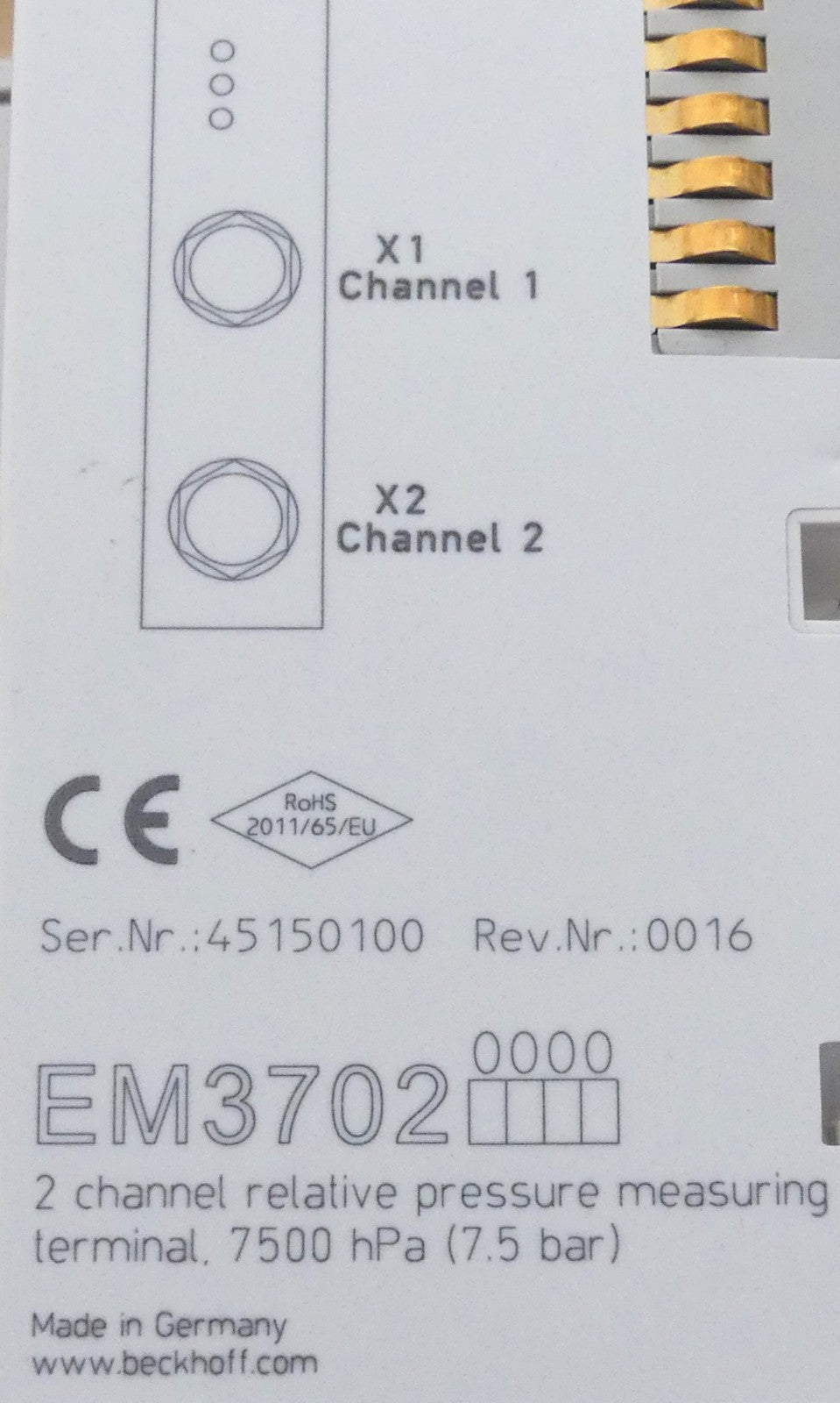 Beckhoff EM3702