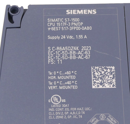 Siemens Simatic S7-1500 6ES7517-3FP00-0AB0