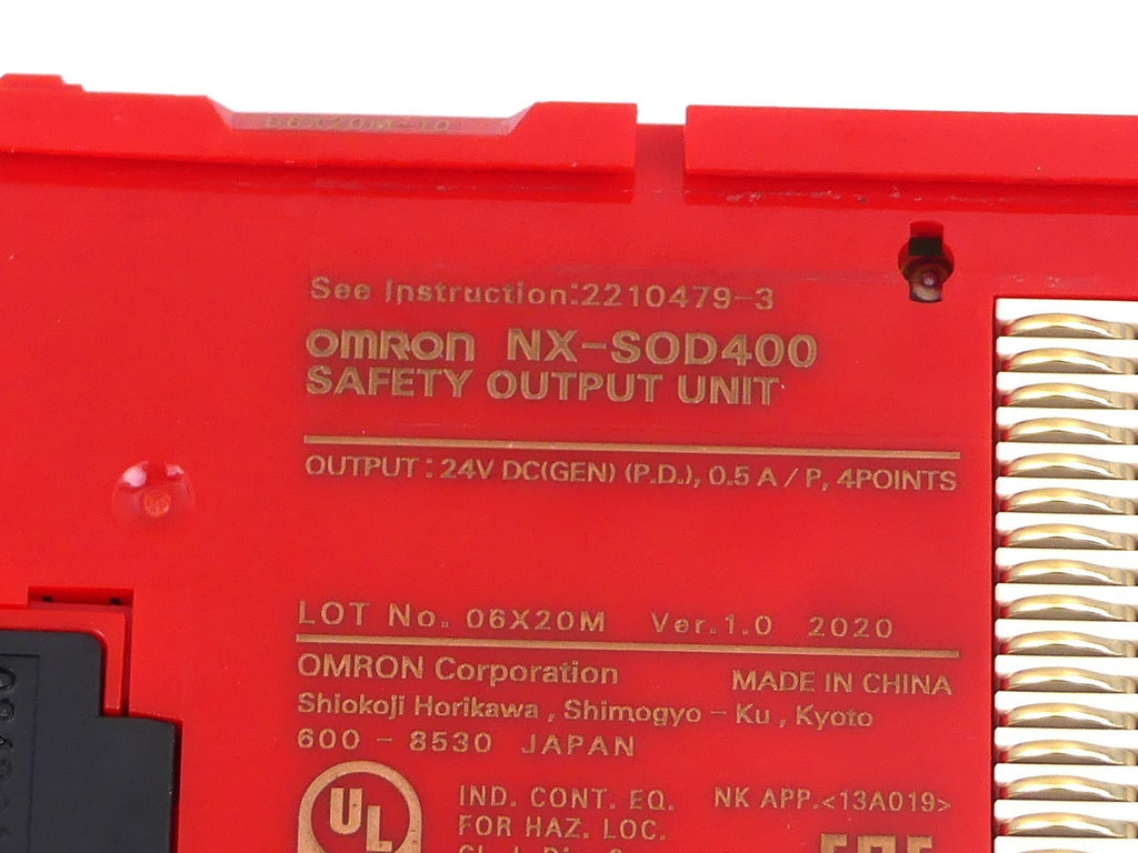 OMRON NX-SOD400 Safety Output Uni