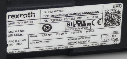 Rexroth MS2N03-B0BYN-CMSG1-NNNNN-NN