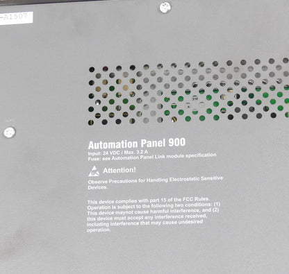 B&R Automation Panel 900 / 24 VDC / Max 3.2 A